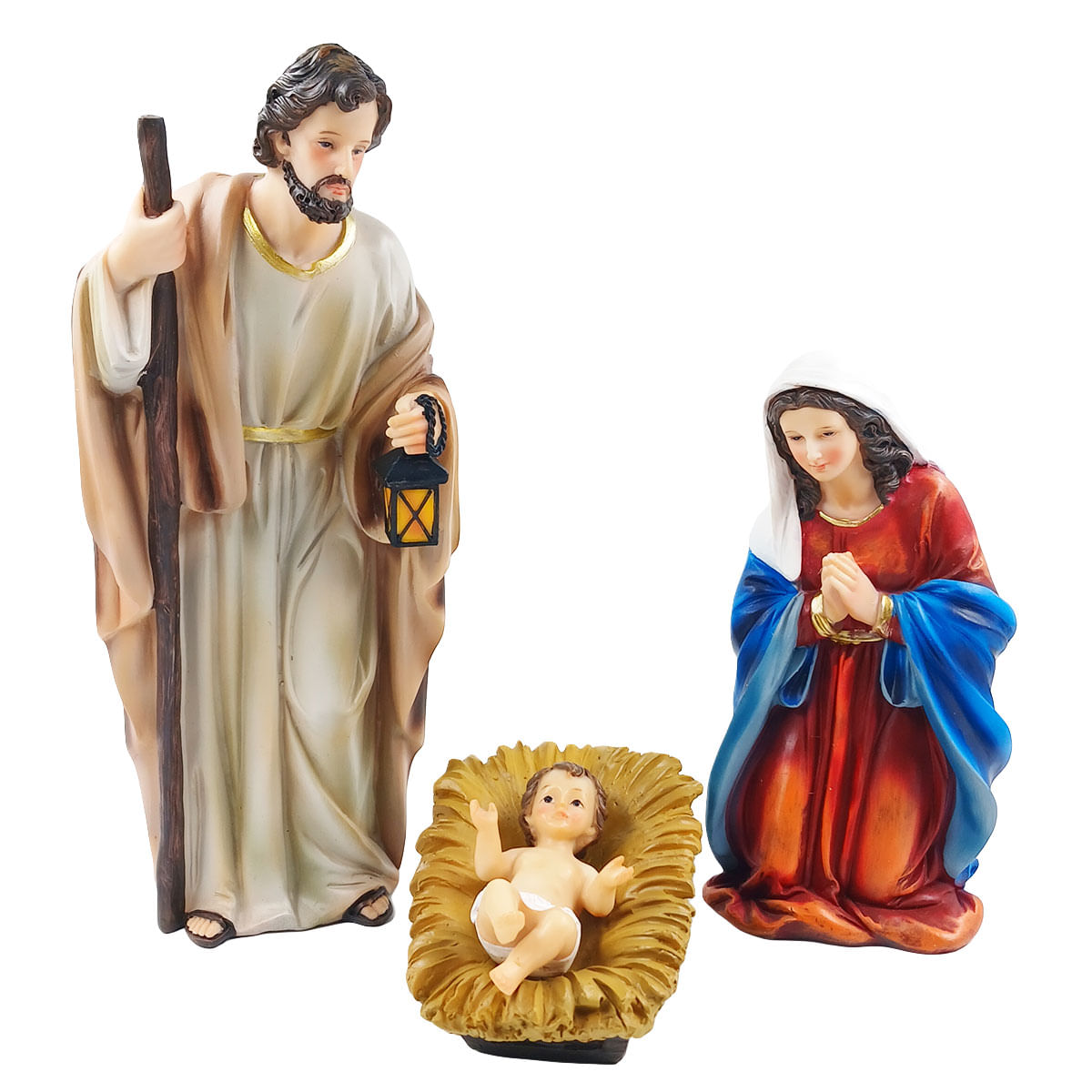 Sagrada Família Decorativa 4 Peças em Resina Taimes