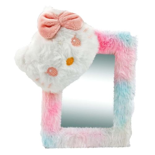 Espelho C/ Moldura Bichinho Pelúcia 18cm em Vidro Interponte