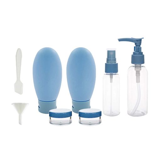 Kit Viagem Color 9 Peças em Plástico Interponte