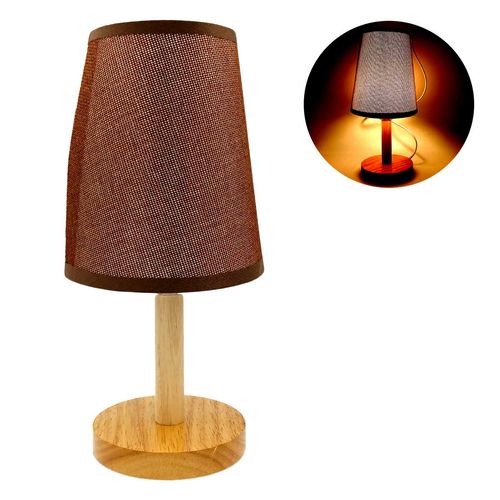 Abajur de Mesa Decorativo 30cm em MDF Rio de Ouro