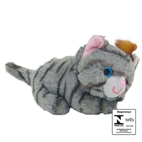 Gato de Pelúcia 17cm em Poliéster Fizzy