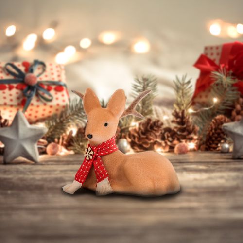 Rena Decorativa Natalina 26x23x13cm em Isopor Fartex