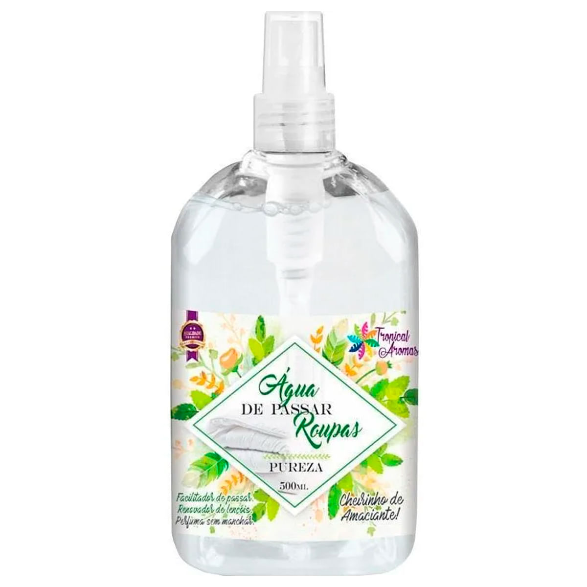 Água de Passar Roupas Pureza 500ml Tropical Aromas