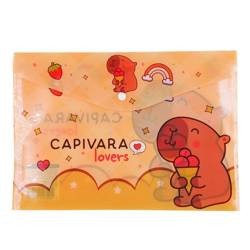 Pasta P/ Documento Capivara 33x23,5cm em Plástico Dcarte