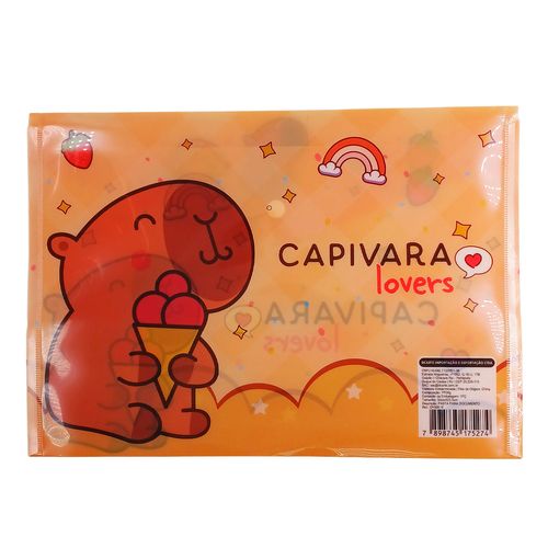 Pasta P/ Documento Capivara 33x23,5cm em Plástico Dcarte