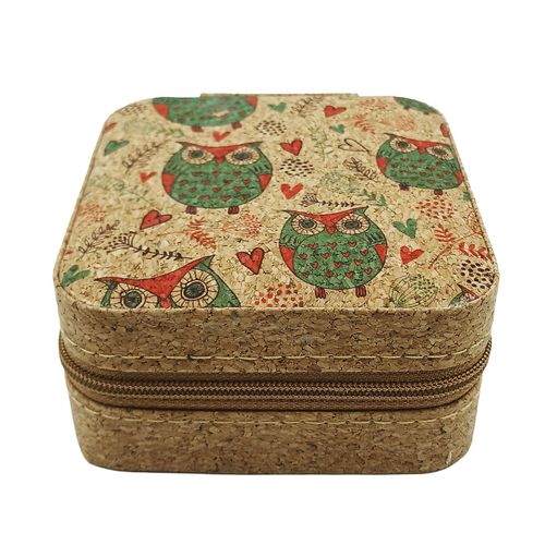 Porta Joias Quadrado 10cm em Plástico Amigold