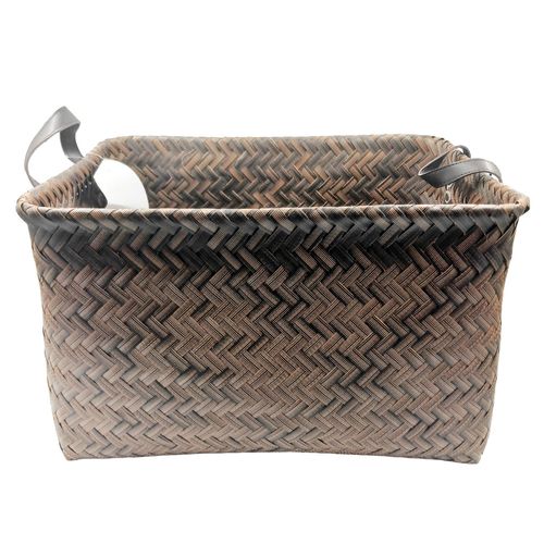 Cesto Organizador C/ Alça 39x25cm em Plástico Casita