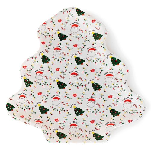 Bandeja Árvore de Natal 23x24cm em Plástico Wincy