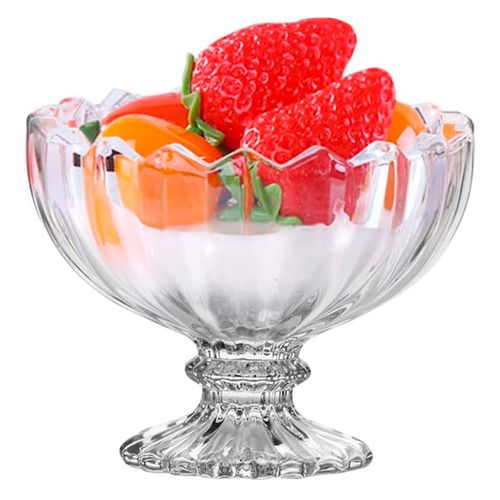 Jogo de Taças P/ Sobremesa Áster 6 Peças 230ml em Vidro Dolce Home