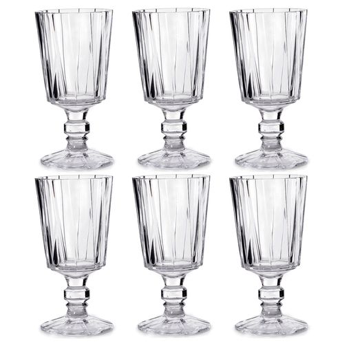 Jogo de Taças Galaxy 6 Peças 425ml em Vidro Wincy