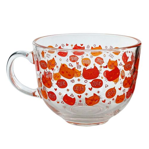 Caneca Estampada 450ml em Vidro Flashgoods