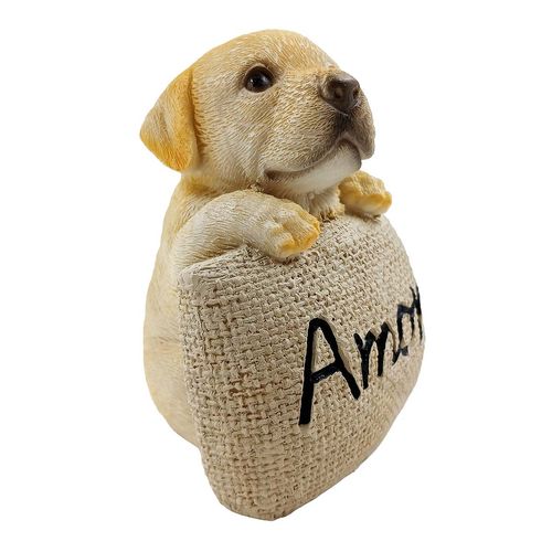 Bichinho C/ Placa Decorativo 11x7,5cm em Resina Youbai