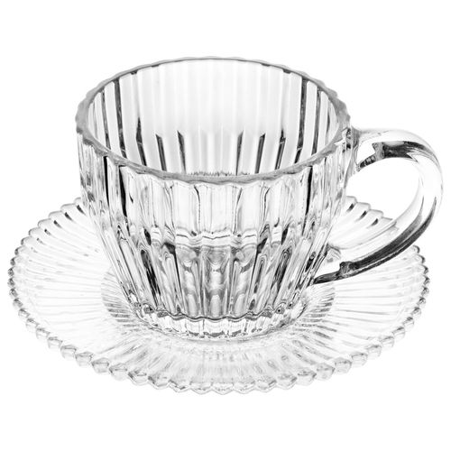 Jogo de Xícaras Imperatriz 8 Peças 110ml em Vidro Wolff
