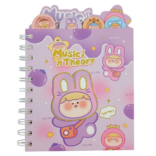 Caderno de Anotação Music Theory 12,8x18cm em Papel Michael Judi