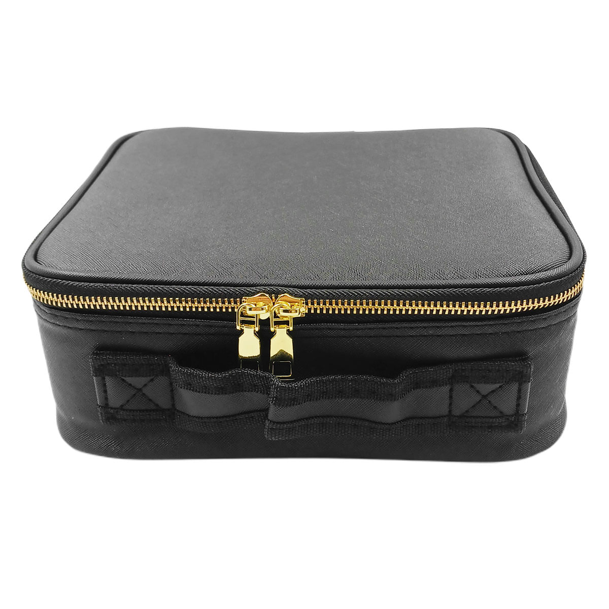 Maleta Porta Maquiagem 23x25,5cm em Couro Sintético Unihome