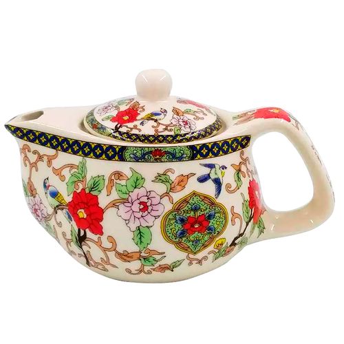 Bule Decorativo C/ Infusor 200ml em Porcelana Multiart