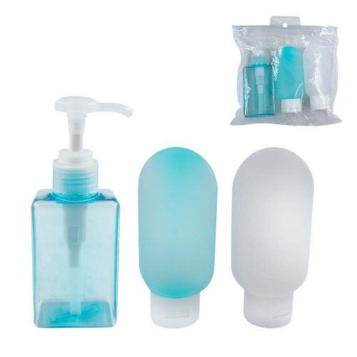 Kit Viagem 3 Peças em Plástico Megagift