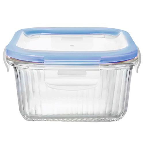 Pote Hermético Retangular 330ml em Vidro Livon