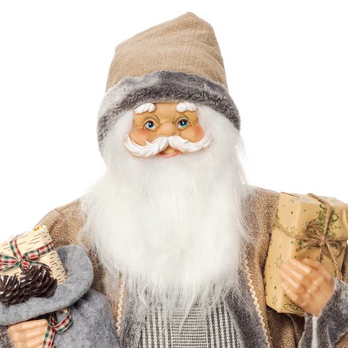 Papai Noel C/ Presentes 110cm em Poliéster Bela Flor