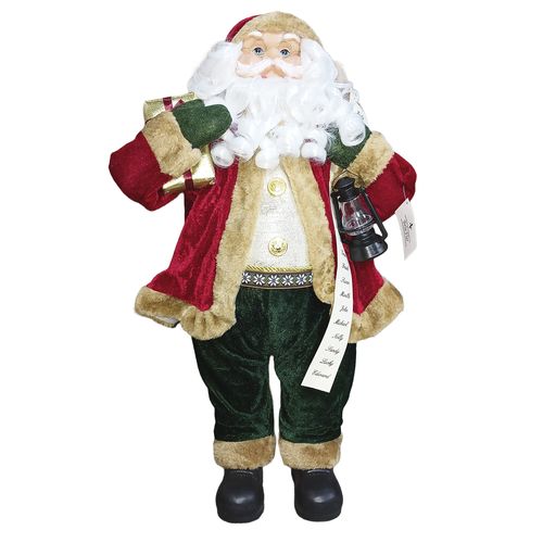 Papai Noel C/ Barba Curly 60cm em Poliéster Bela Flor