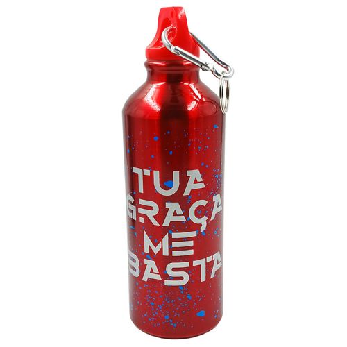 Garrafa Squeeze C/ Mosquetão 500ml em Alumínio Wellmix