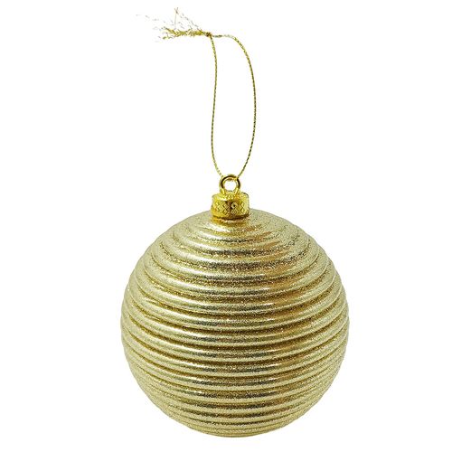 Jogo de Bolas Natalinas 3 Peças 10cm em Plástico Rio Master