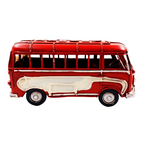 Automóvel Kombi Decorativo 17cm em Metal Sanxia