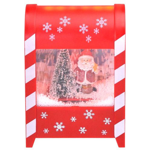 Cenário Natalino Papai Noel LED 19cm em Plástico Mabruk