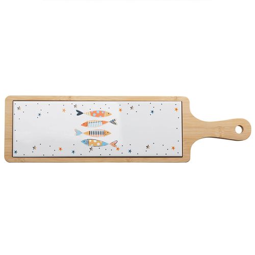 Kit Tábua/Bandeja Iki 2 Peças 44cm em Bambu Wolff