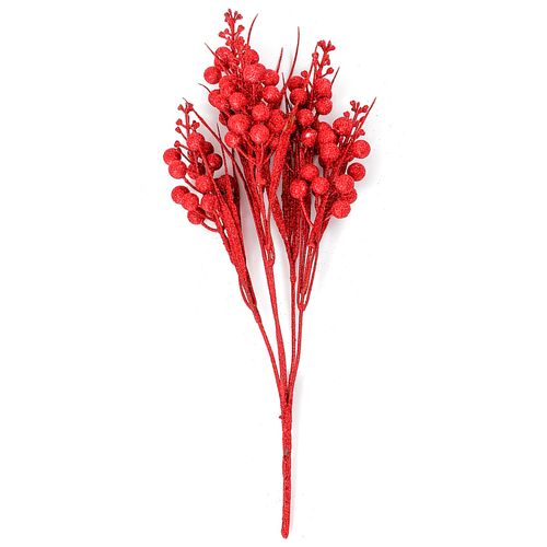 Folhagem C/ Glitter Decorativo 36cm em Plástico Tokyo Design