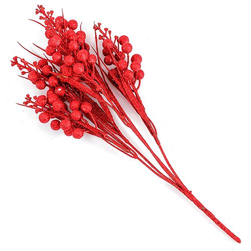 Folhagem C/ Glitter Decorativo 36cm em Plástico Tokyo Design