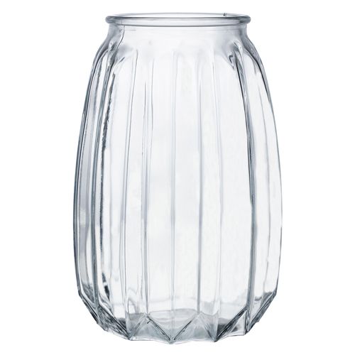 Vaso Reflexos Decorativo 19,5cm em Vidro Lyor