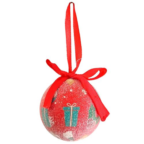 Bola de Natal Decorativa 6cm em Plástico Multiart