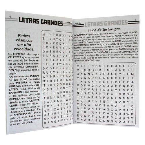 Caça Palavras Nível Médio 13,5x20,5cm em Papel Todo Livro