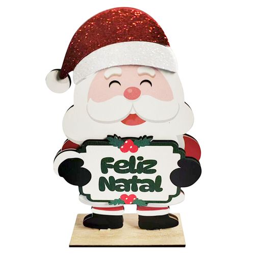 Papai Noel Decorativo 11,5x18cm em MDF Tokyo Design
