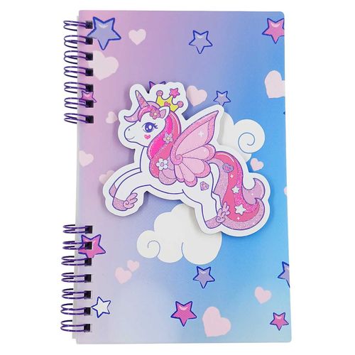 Diário Unicórnio C/ Cadeado 21x15,3cm em Papel DCarte