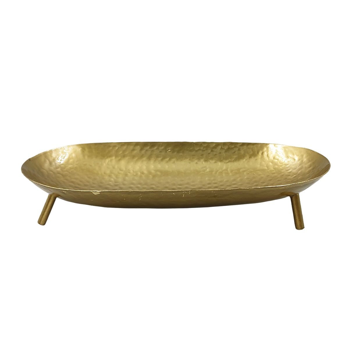 Bandeja Oval Decorativa 30cm em Alumínio Brascontinental