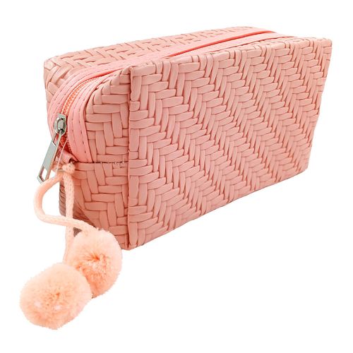 Nécessaire Feminina C/ Pompom 18x9,5cm em PVC Interponte