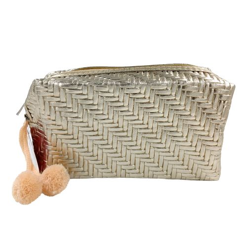 Nécessaire Feminina C/ Pompom 18x9,5cm em PVC Interponte