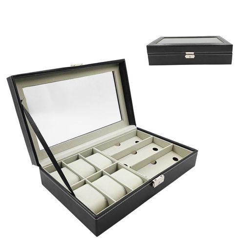 Organizador P/ Relógios e Óculos 9 Divisórias 33x20cm em Plástico Kehome