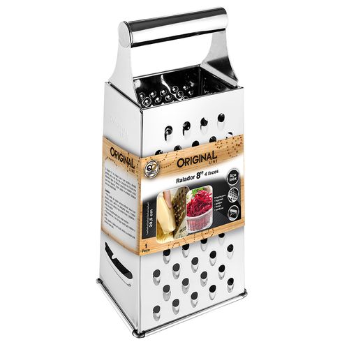 Ralador C/ 4 Faces 20,5cm em Aço Inox Original Line