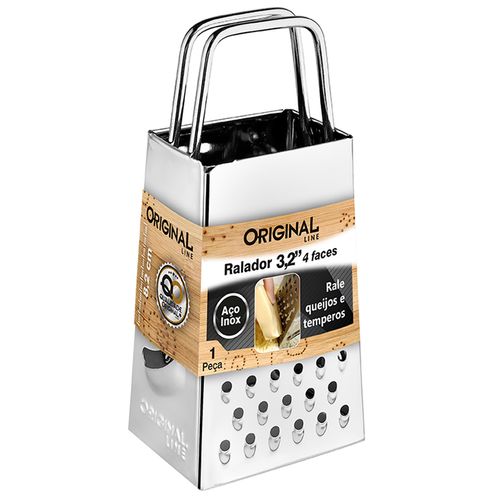 Mini Ralador 4 Fases 8,5x3,5cm em Aço Inox Original Line