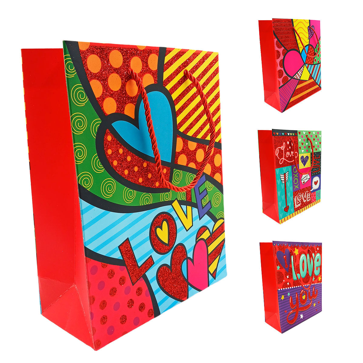 Sacola P/ Presente Love 18x23cm em Papel JML
