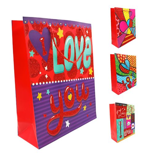 Sacola P/ Presente Love 26x32cm em Papel JML