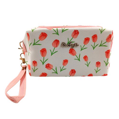 Nécessaire Flores 18x10,5cm em Poliéster Rubys