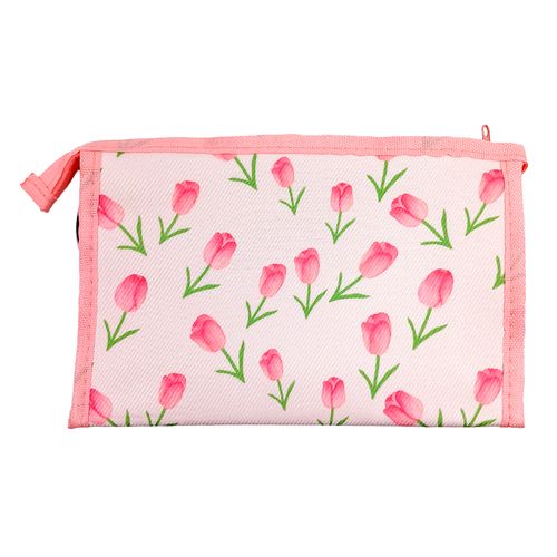 Nécessaire Flores 20x13cm em Poliéster Rubys