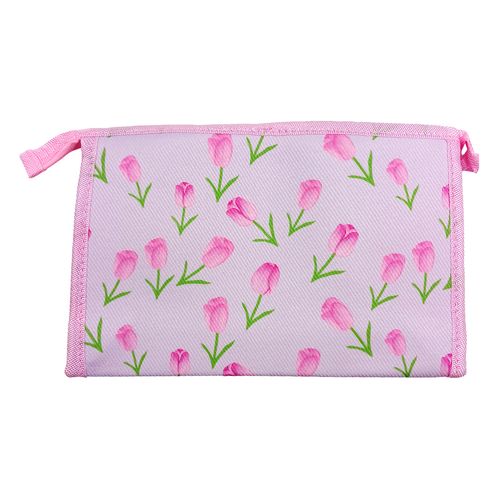 Nécessaire Flores 20x13cm em Poliéster Rubys