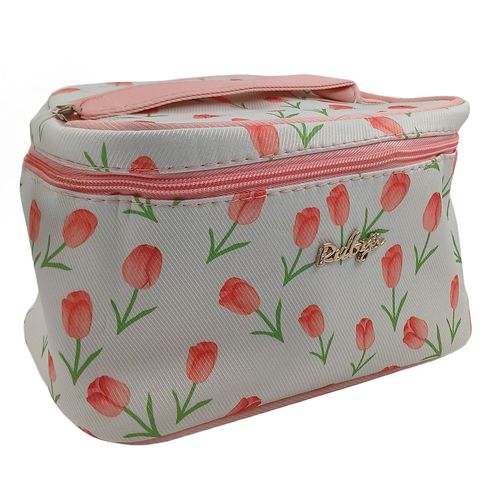 Nécessaire Flores 20x12cm em Poliéster Rubys