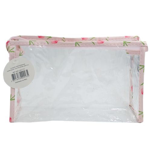 Nécessaire Flores 26x16cm em Plástico Rubys
