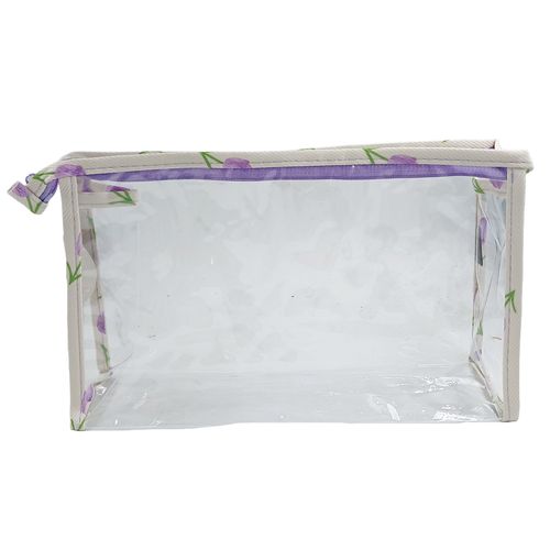 Nécessaire Flores 26x16cm em Plástico Rubys